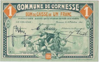 Liège (Cornesse) 1 Franc, 1915 image