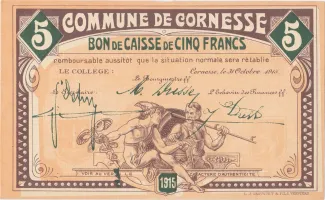 Liège (Cornesse) 5 Francs, 1915 image