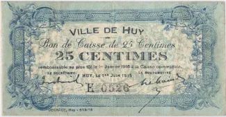 Liège (Huy) 25 Centimes, 1915 image