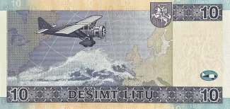 Lithuania 10 Litu, 2007 reverse