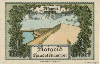 Lithuania 1 Mark, 1922 reverse