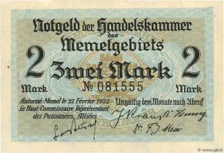 Lithuania 2 Mark, 1922 obverse