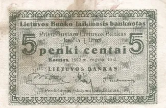  5 , 1922