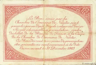 Loire-Atlantique, Department of 50 Centimes, 1918 reverse