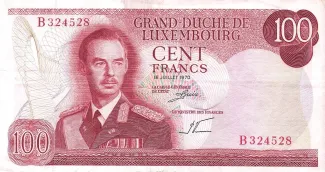 Luxembourg 100 Francs, 1970 image
