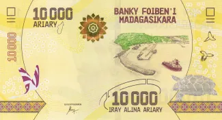 Madagascar 10.000 Ariary, 2017 obverse
