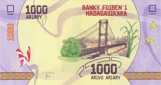Madagascar 1.000 Ariary, 2017-2024 obverse