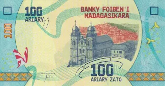 Madagascar 100 Ariary, 2017-2022 obverse
