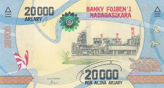 Madagascar 20.000 Ariary, 2017 obverse