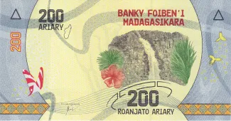 Madagascar 200 Ariary, 2017-2022 obverse