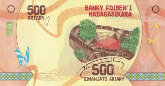 Madagascar 500 Ariary, 2017-2023 obverse