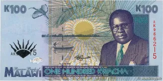 Malawi 100 Kwacha, 1995 obverse