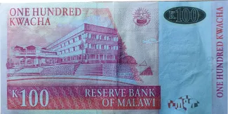 Malawi 100 Kwacha, 2003 reverse