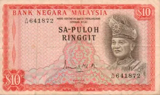 Malaysia 10 Ringgit, 1972 image