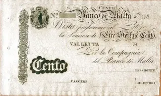 Malta 100 Liri, 1825-1899