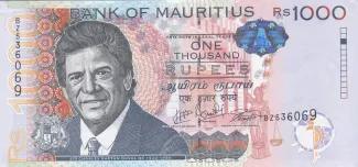 Mauritius 1.000 Rupees, 2010-2023 obverse