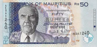 Mauritius 50 Rupees, 1999-2009 obverse