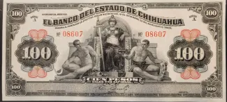 Mexican States 100 Pesos, 1913 obverse