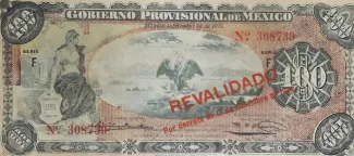 Mexican States 100 Pesos, 1914 obverse