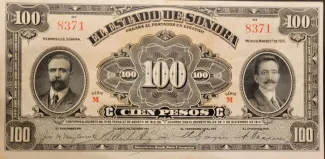Mexican States 100 Pesos, 1915 obverse