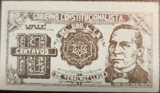 Mexican States 10 Centavos - Constitutional Government, 1915 obverse