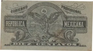 Mexican States 10 Centavos, 1914 reverse
