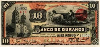 Mexican States 10 Pesos, 1914 image
