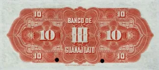 Mexican States 10 Pesos, 1900-1914 reverse