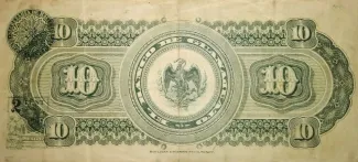 Mexican States 10 Pesos, 1914 reverse