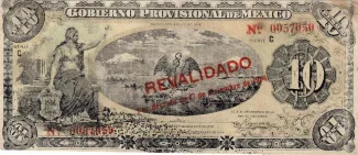 Mexican States 10 Pesos, 1914 obverse
