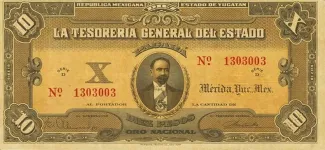 Mexican States 10 Pesos, 1916 obverse