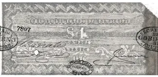 Mexican States 1 Peso, 1876 obverse