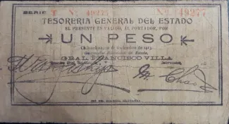 Mexican States 1 Peso, 1913 obverse