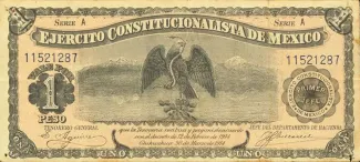 Mexican States 1 Peso, 1914 obverse