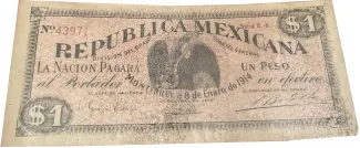 Mexican States 1 Peso, 1914 obverse