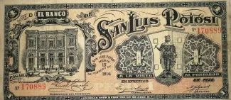 Mexican States 1 Peso, 1914 image