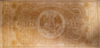 Mexican States 1 Peso, 1914 reverse