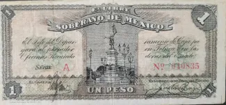 Mexican States 1 Peso, 1915 obverse