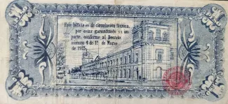 Mexican States 1 Peso, 1915 reverse