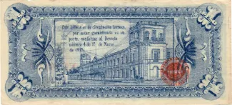 Mexican States 1 Peso, 1915 reverse