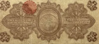 Mexican States 1 Peso, 1915 reverse