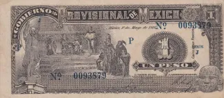 Mexican States 1 Peso, 1916 obverse