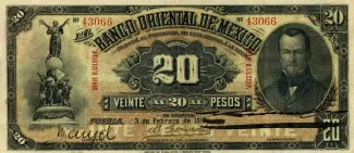 Mexican States 20 Pesos, 1914 image
