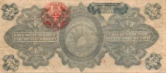 Mexican States 20 Pesos, 1914 reverse