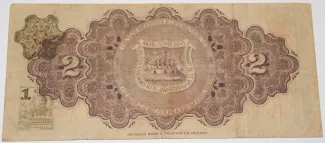 Mexican States 2 Pesos, 1914 reverse