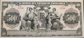 Mexican States 500 Pesos, 1913 obverse