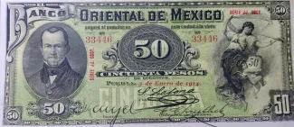Mexican States 50 Pesos, 1914 image