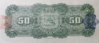 Mexican States 50 Pesos, 1900-1914 reverse