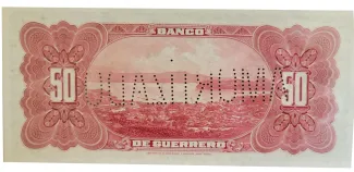 Mexican States 50 Pesos, 1906-1914 reverse