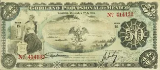 Mexican States 50 Pesos, 1914 obverse